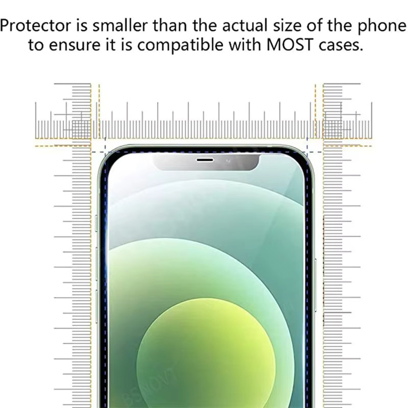 BSNOVT Displayschutzfolie aus Glas für iPhone SE 2022, 2020, 7, 8 und 8 Plus, 9H HD Clear, transparent - Bild 4