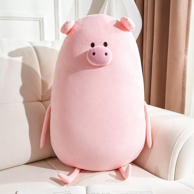 Yiran toy Rosa Schwein Plüschtier, Bauernhof Tier, 70cm - Bild 1