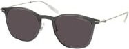 Montblanc MB 0098S Sonnenbrille, Rund, Vollrand, Unisex, Schwarz, Grau - Bild 1