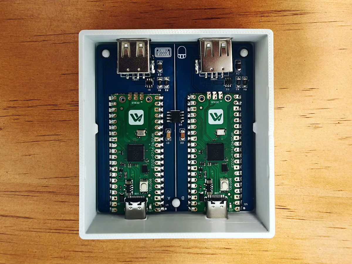 DeskHop USB KVM Switch Adapter Rapid Desktop Switching Device für Linux, MacOS und Windows zur Nutzung von Maus und Tastatur an mehreren PCs mit USB-A und USB-C Anschlüssen - Bild 2