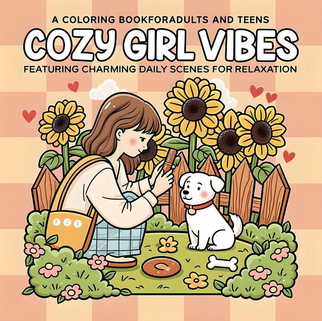 COSY GIRL VIBES Malbuch für Erwachsene mit einfachen Mustern in Multicolour - Bild 1