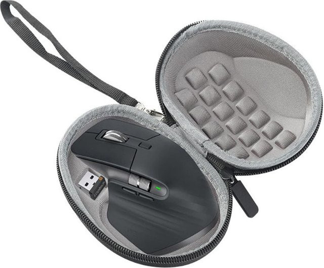 Stoßfeste und wasserdichte Tragetasche für Logitech Gaming-Mäuse wie MX Master 2S, MX Master 3 und G502 in Schwarz - Bild 1