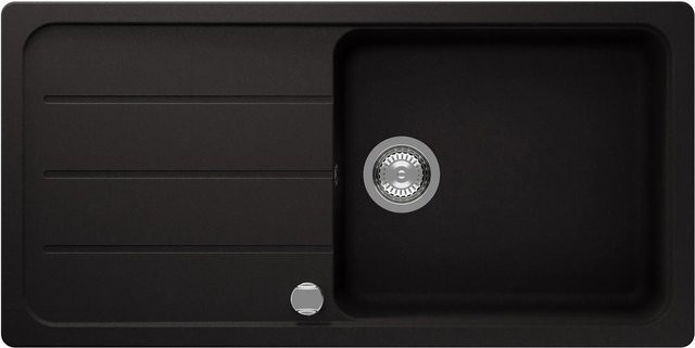 Respekta Einbauspüle Austin aus Massivgranit in Schwarz, B/T/H: 100 x 50 x 20 cm - Bild 1