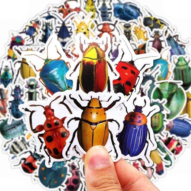 LOLEDE Cartoon Insekten und Käfer Aufkleber aus PET in Multicolour für DIY-Projekte, Laptops und Spielzeug - Bild 1