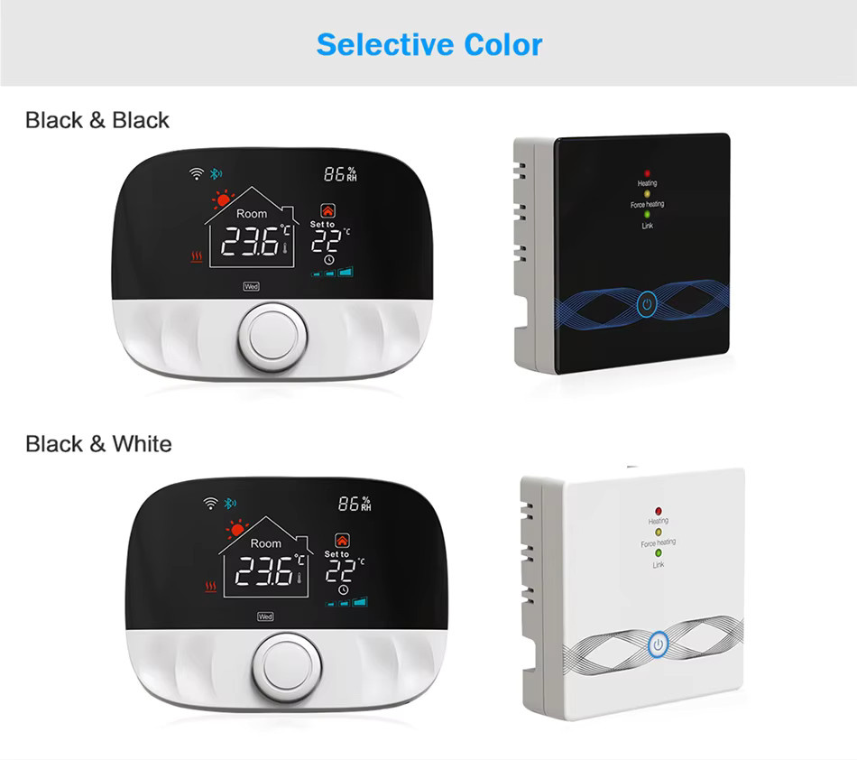 Tuya Smart Home Wifi Kessel Thermostat in Weiß mit App-Steuerung und Kompatibilität für Alexa und Google Assistant - Bild 3