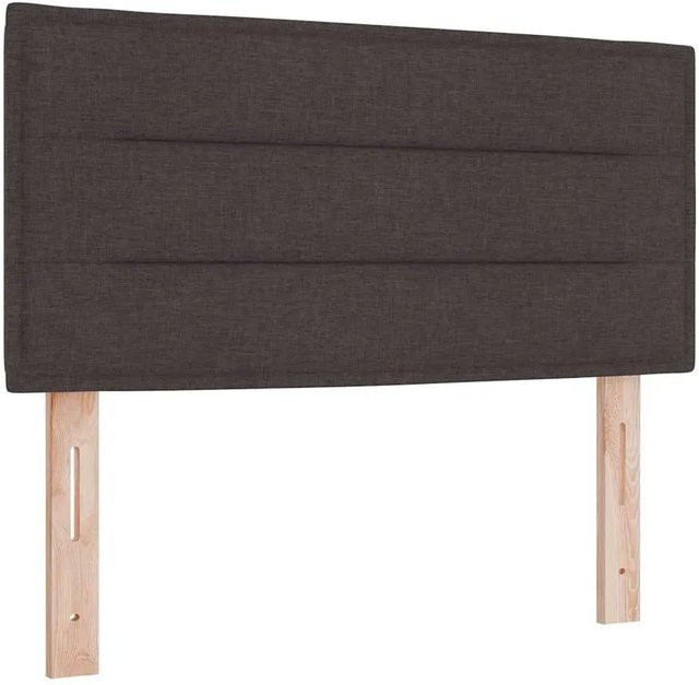 vidaXL LED Kopfteil mit integrierter RGB-Streifenbeleuchtung, Dunkelbraun, Stoff, Breite: 90 cm, Höhe: 78 cm, Tiefe: 7 cm - Bild 1