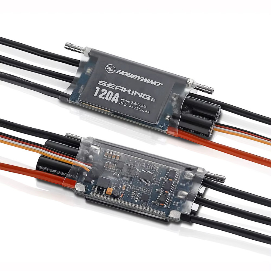 Hobbywing Seaking Pro 70A G2 2-4S /120A 2-6S Sensorloser wasserdichter bürstenloser ESC-Geschwindigkeitsregler - Bild 2