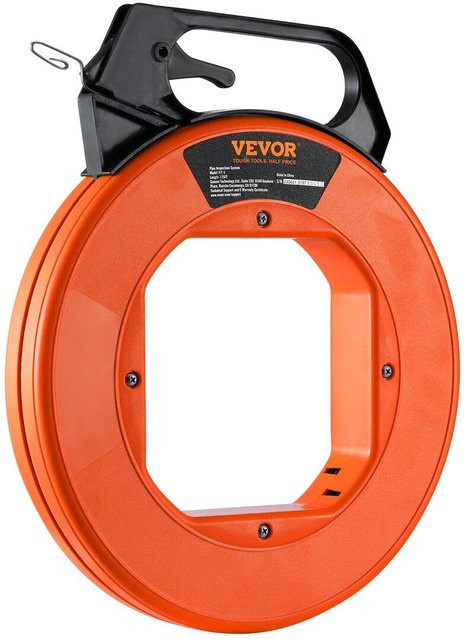 Buying Solutions MB Einziehspirale aus Stahl in Orange, 240 Fuß, 1/8 Zoll, flexibles Kabelziehwerkzeug mit optimiertem Gehäuse und Griff - Bild 1