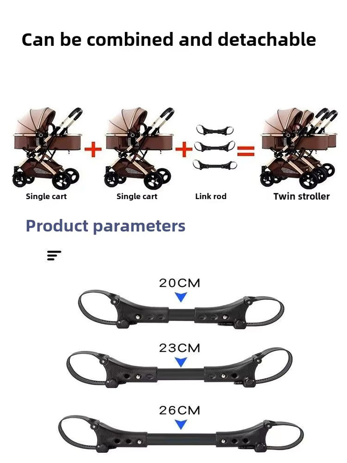 LUVCHAIN 3-in-1 Zwillings-Kinderwagen mit Autositz und Kombiwagen, faltbar, Farbe: Grün - Bild 1