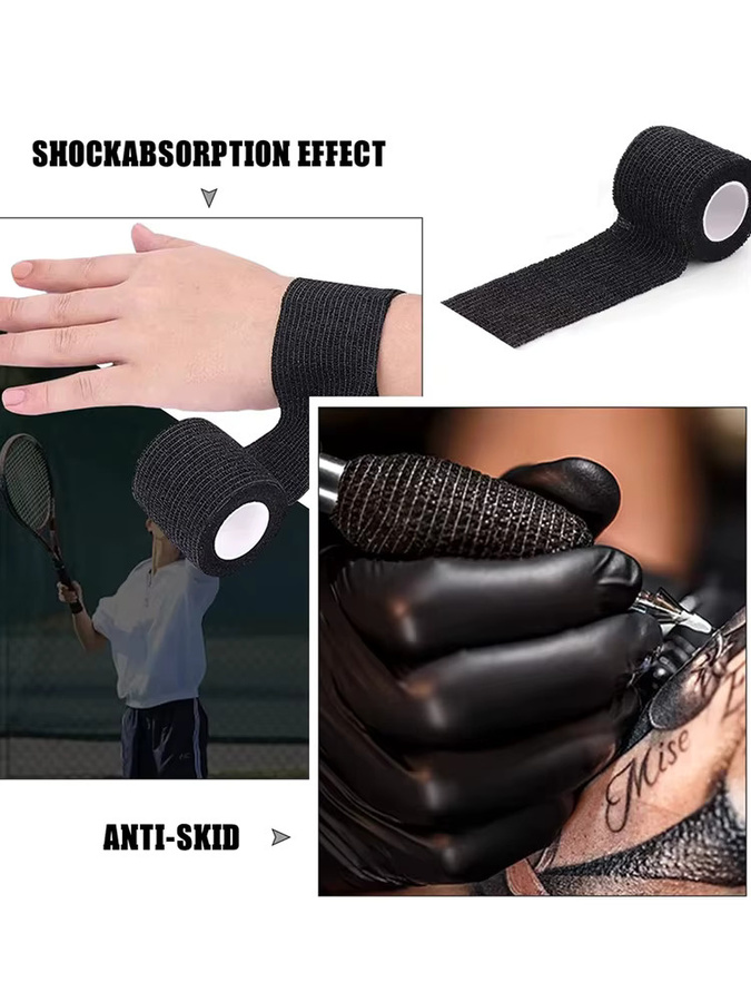 Usiriy Tattoo Grip Bandage, Schwarz, Unisex - Bild 7