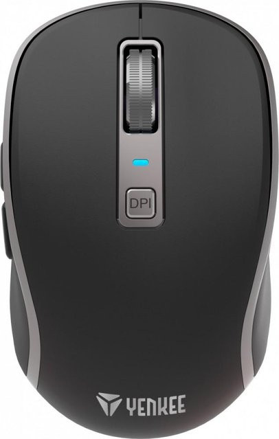 KATOMIX Kabellose Maus mit Dual-WiFi und Bluetooth, wiederaufladbarer Akku, 5 Tasten, Schwarz - Bild 1