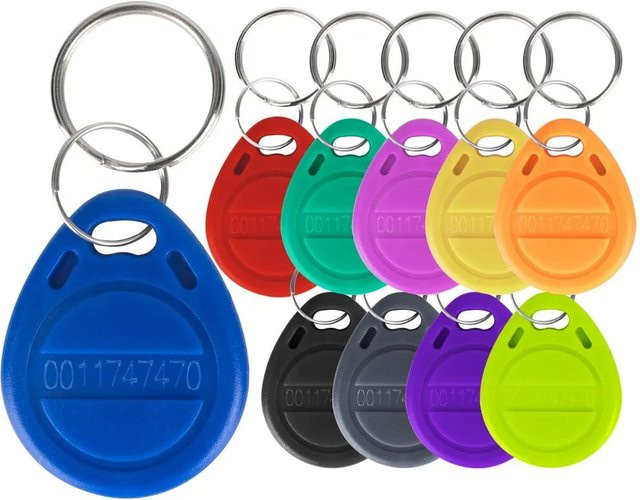 5YOA RFID Schlüsselanhänger TK4100 EM4100 Proximity Keyfobs 125 kHz schreibgeschützt für Zugangskontrollsysteme - Bild 1