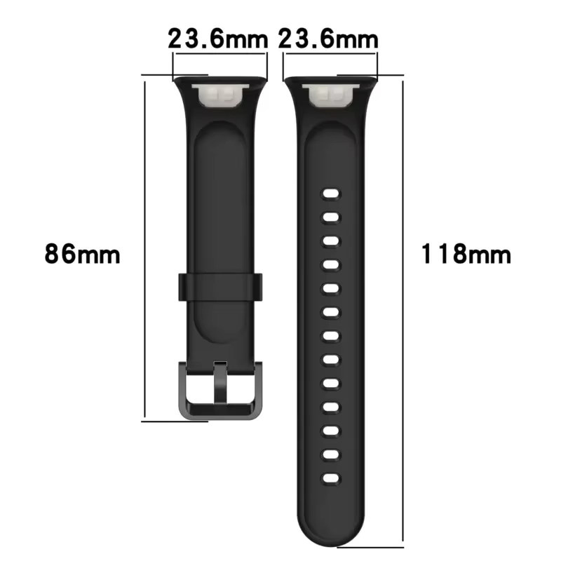 Xiaomi Uhrenarmband, Silikon, Schwarz, Unisex - Bild 3