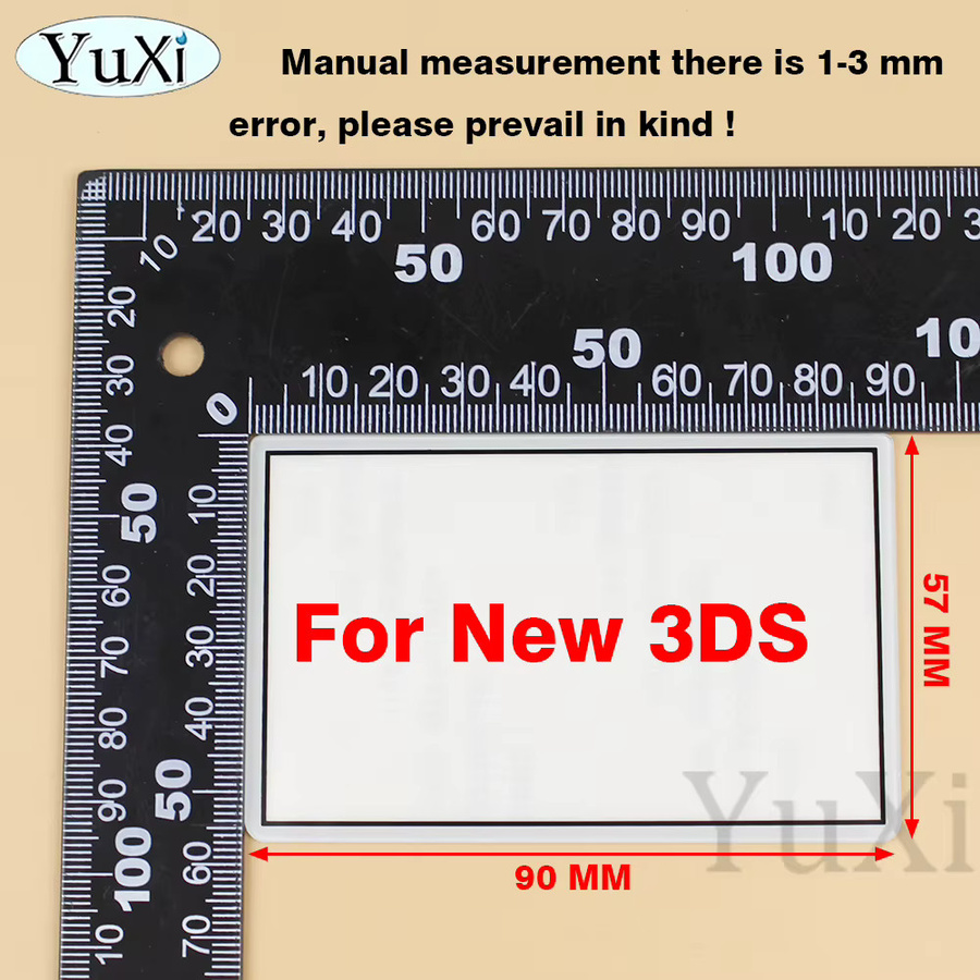 YuXi Ersatz-Oberflächenglas für New 3DS XL LL in Schwarz oder Weiß - Bild 3