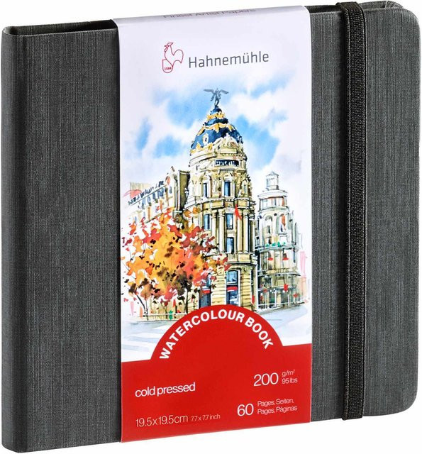 Hahnemühle Watercolour Book Aquarellpapier naturweiß 200 g/m², 30 Blatt, B x H: 19,5 x 19,5 cm - Bild 1