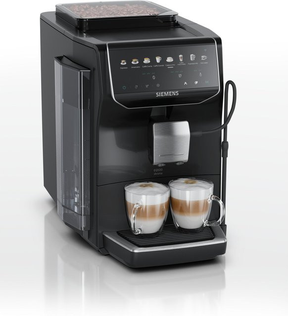 Siemens EQ500 i Kaffeevollautomat TP553E07 in Klavierlack-Schwarz mit Touchdisplay, App-Steuerung und Milchbehälter - Bild 2