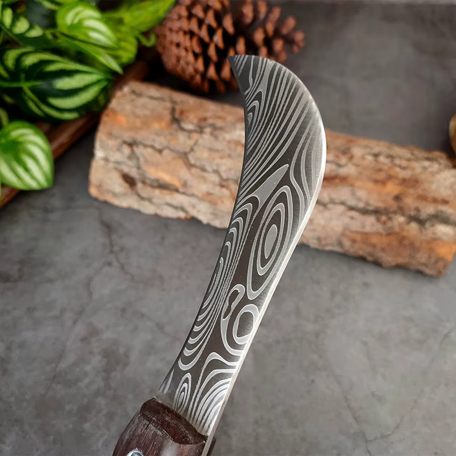 InLeung Hackmesser aus geschmiedetem 5Cr15 Edelstahl in Silber mit Holzgriff - Bild 2