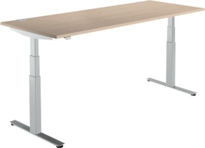 Schäfer Shop Select Schreibtisch DRIVE UP 2, elektrisch höhenverstellbar, Eiche-Dekor und Weiß, B/T/H: 180 x 80 x 63-129 cm - Bild 1