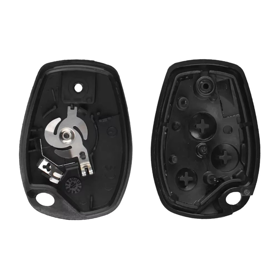 KEYYOU Auto-Fernbedienung Schlüsselgehäuse mit 2 oder 3 Tasten in Schwarz für Renault Dacia Modus Clio 3 Twingo Kangoo 2 Duster Logan Fluence ohne Klinge - Bild 3