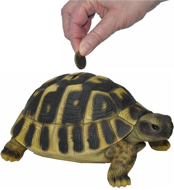 Dazikemo Spardose Sparschwein große Schildkröte in Gelb - Bild 1