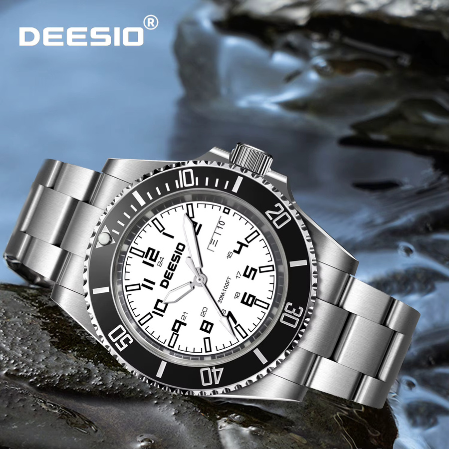 Deesio Armbanduhr Automatik, Edelstahl, Saphirglas, Herren - Bild 2