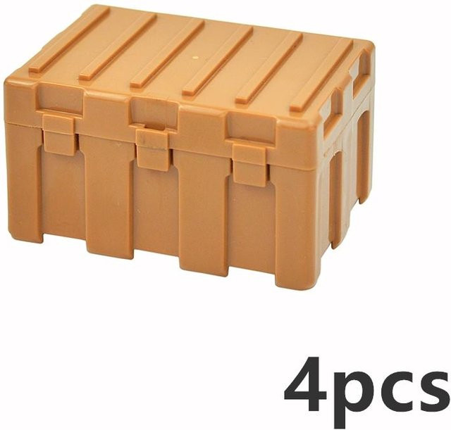 Zweiter Weltkrieg Militärische Waffenbox, Modellbausteine, 4-teiliges Set, ab 6 Jahren - Bild 1