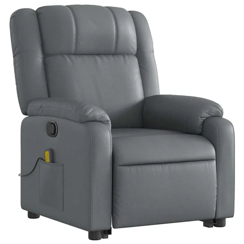 Vidaxl Massagesessel und Aufstehhilfe als Relaxsessel in Grau aus Kunstleder - Bild 3