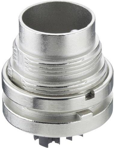 Lumberg SGV 60 C Einbau-Steckdose mit 6 Polen in Silber, IP40 - Bild 1