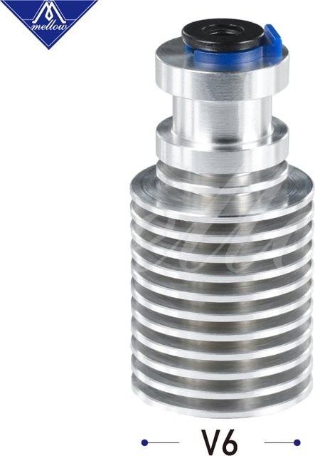 Mellow NF V6 Kühlkörper für Direct und Bowden Extruder, silberfarben, passend für V6 Hotends und 1,75 mm Filament, 3D Drucker Ersatzteile - Bild 1