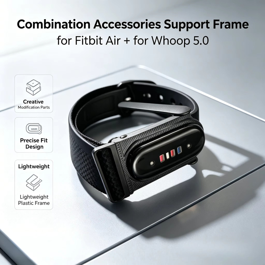 Fitbit Air Whoop 5.0 Clip-Adapter Halterung, Kunststoff, Weiß - Bild 2