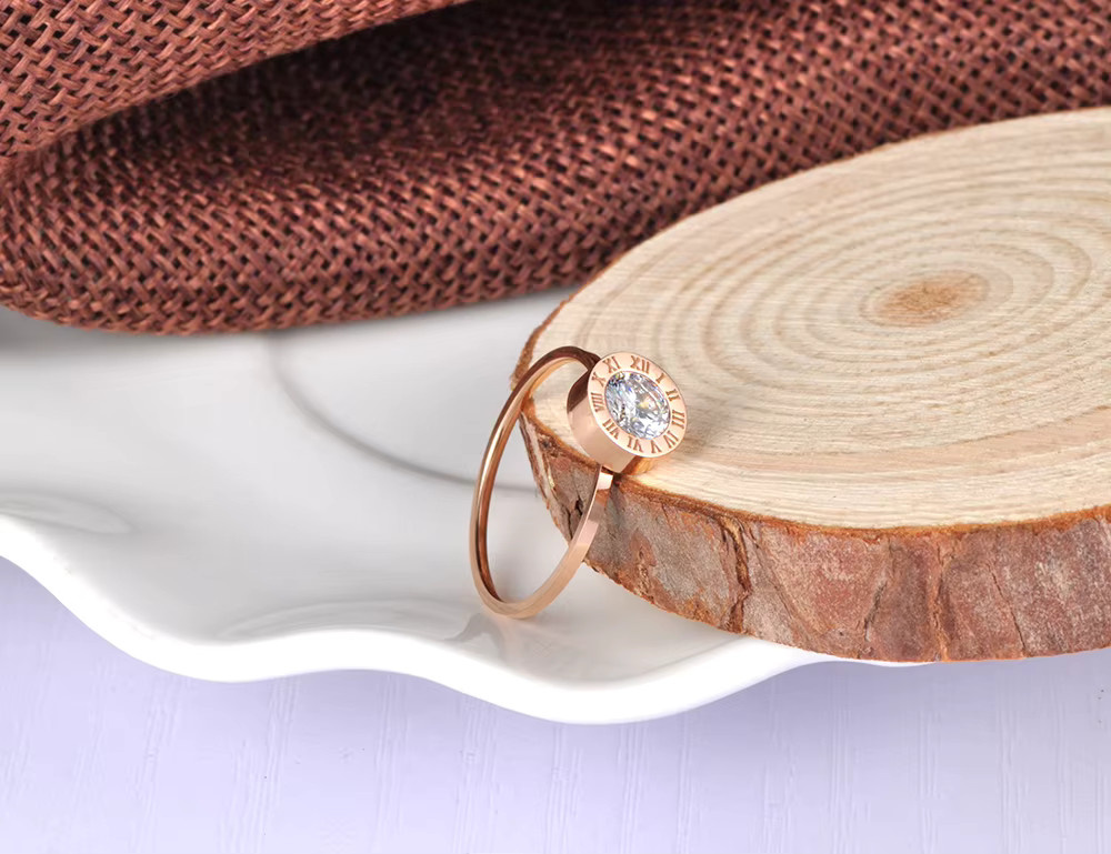 JeeMango Ring Edelstahl, Roségold, Zirkonia, Damen - Bild 2