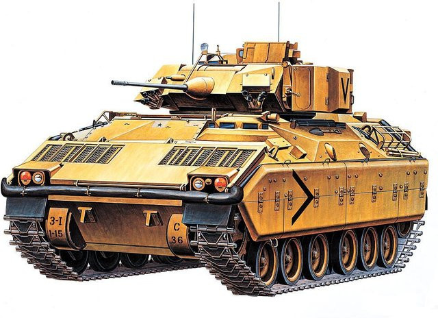 Academy M2 Bradley IFV, Fahrzeug, mit Inneneinrichtung - Bild 1
