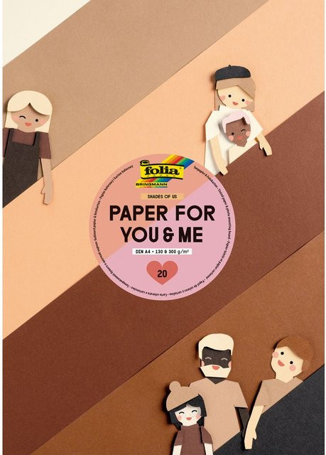 Kreativblock Shades of Us Tonpapier und Fotokarton in Braun, A4 - Bild 1