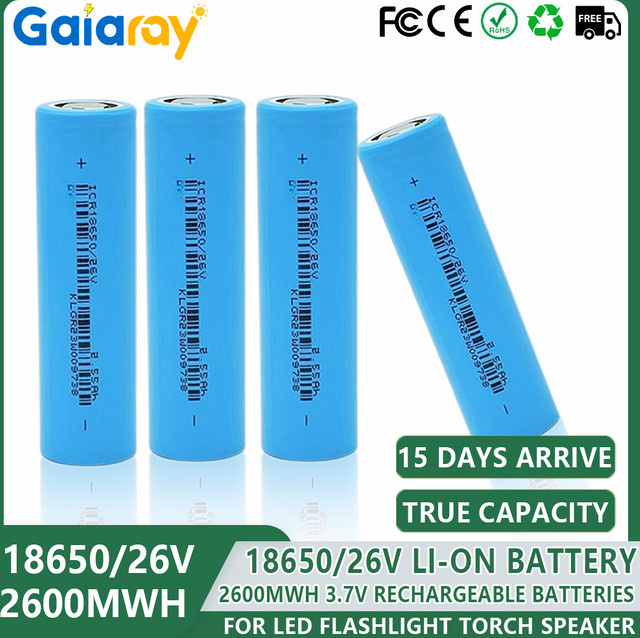 EVE ICR 18650/26 Lithium-Batterie 3,7 V 2600 mAh in Blau - Bild 1