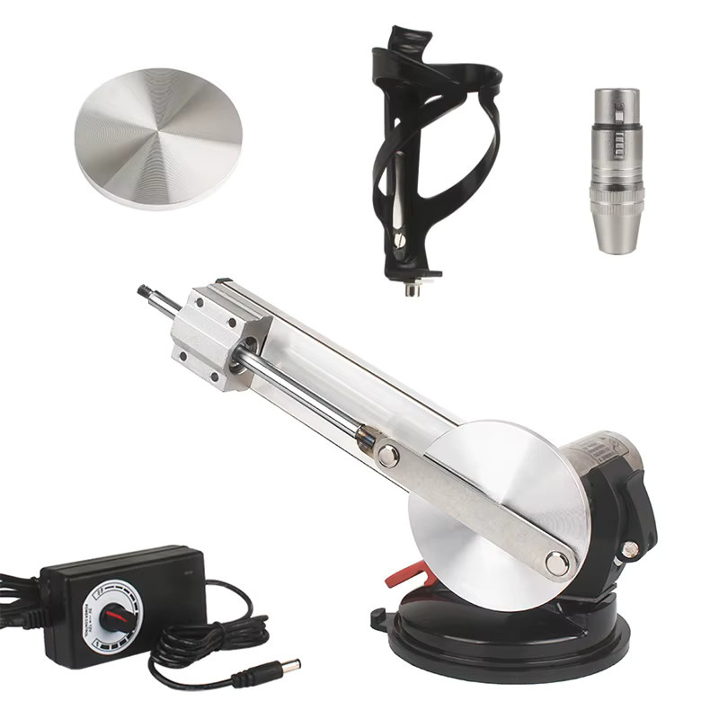 Mini Teleskop Linearantrieb mit Hub 39mm 45mm oder 65mm und 3xlr Stecker in Silber - Bild 3
