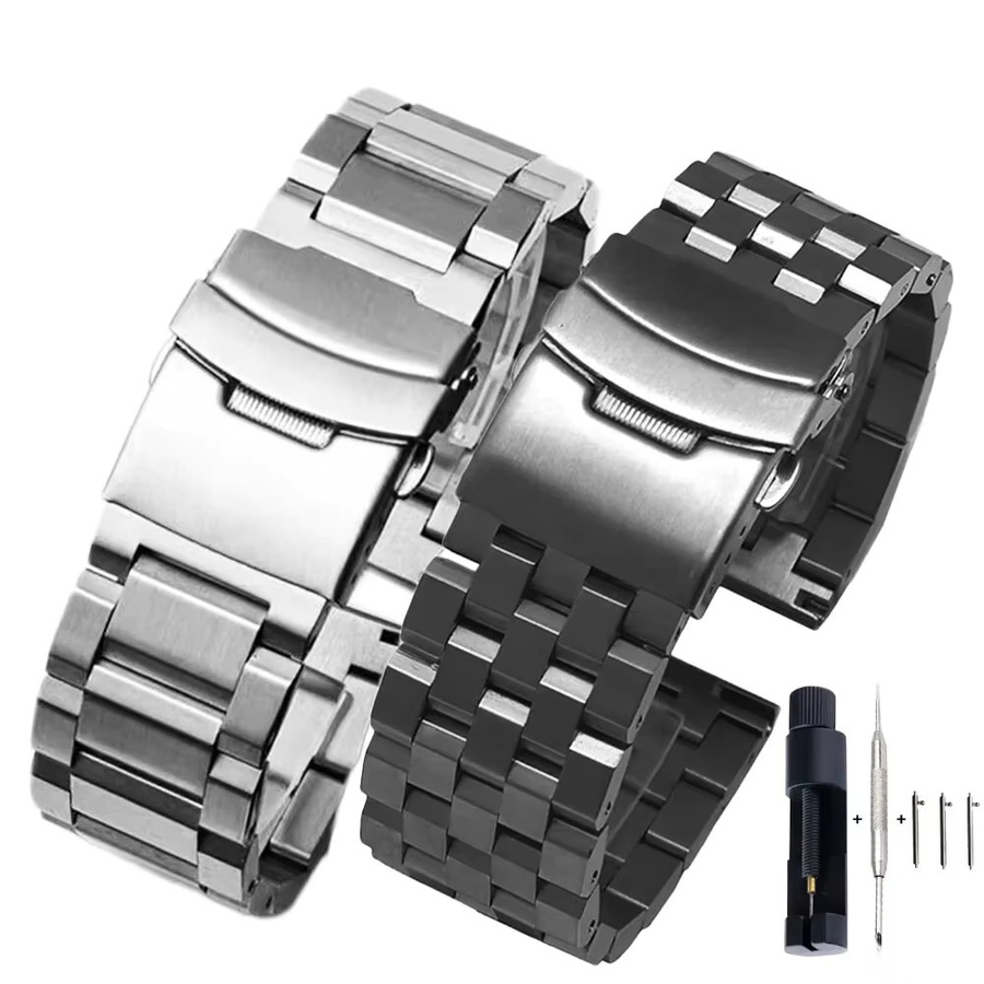 Aotelayer Uhrenarmband Edelstahl, Silber, Unisex - Bild 3