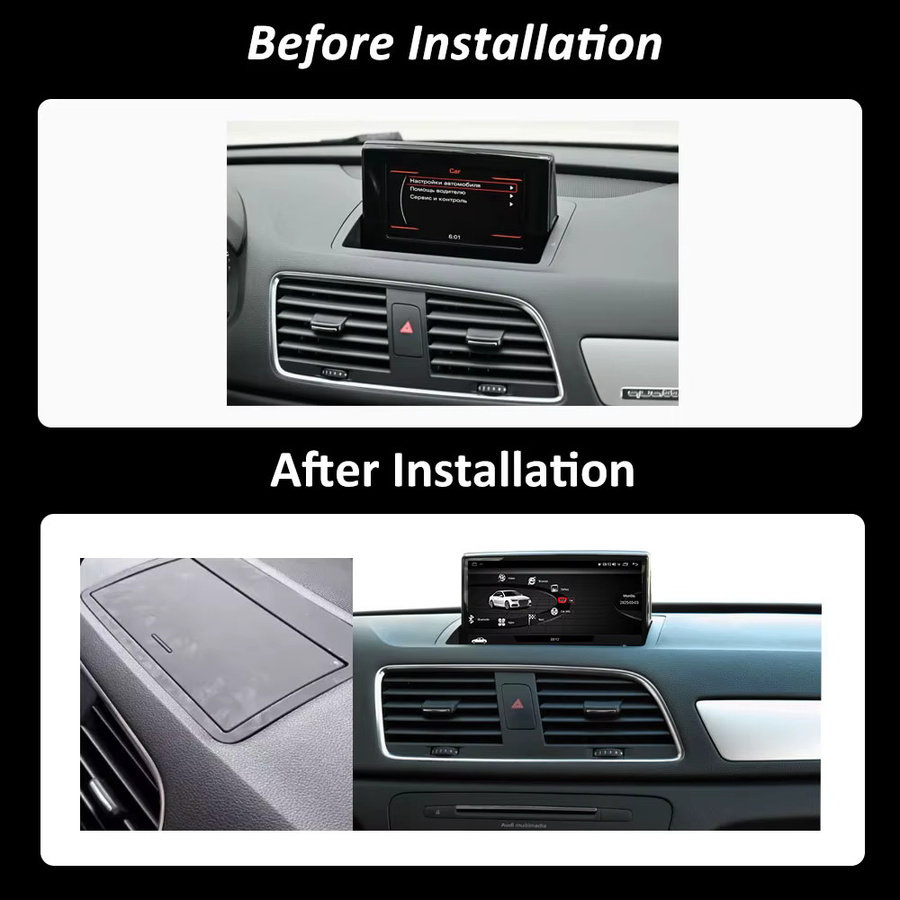 LIARO-NAVI Android 15 Autoradio mit GPS, Bluetooth und Wireless Carplay für Audi Q3 2011 bis 2018, Schwarz - Bild 3