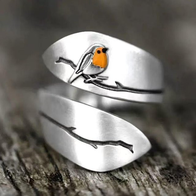 Ring Winnerer Pop, verstellbar, offener Ring, Silber, Unisex - Bild 1