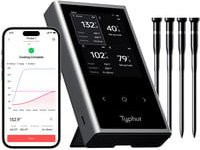 Typhur Sync Quad Thermometer in Schwarz mit App-Steuerung via Bluetooth und WiFi aus Metall - Bild 1