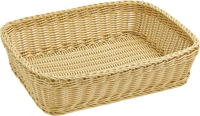 VEGA Brotkorb Igato rechteckig in Beige, stapelbar, B: 30 cm, T: 40 cm, H: 10 cm - Bild 1
