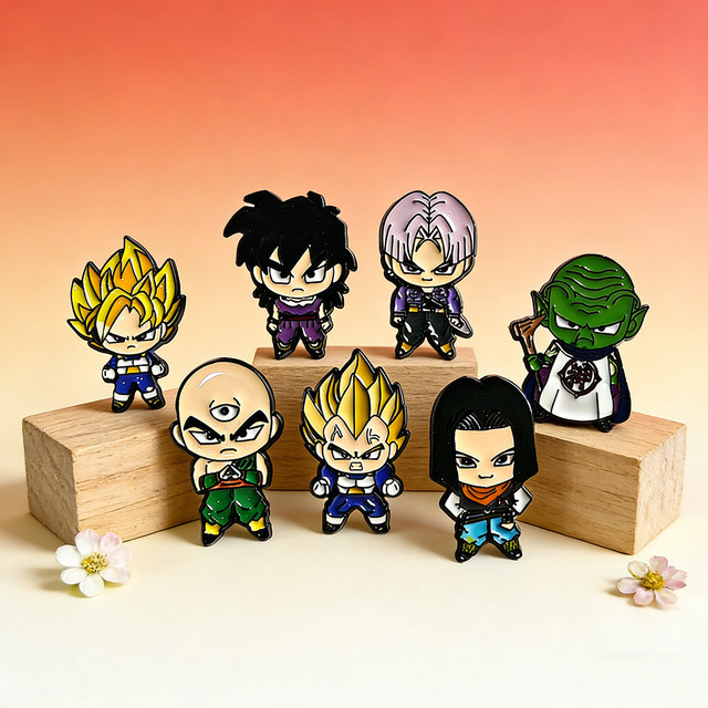 Bandai Anstecknadel-Set Dragon Ball Anime Emaille, Unisex - Bild 1