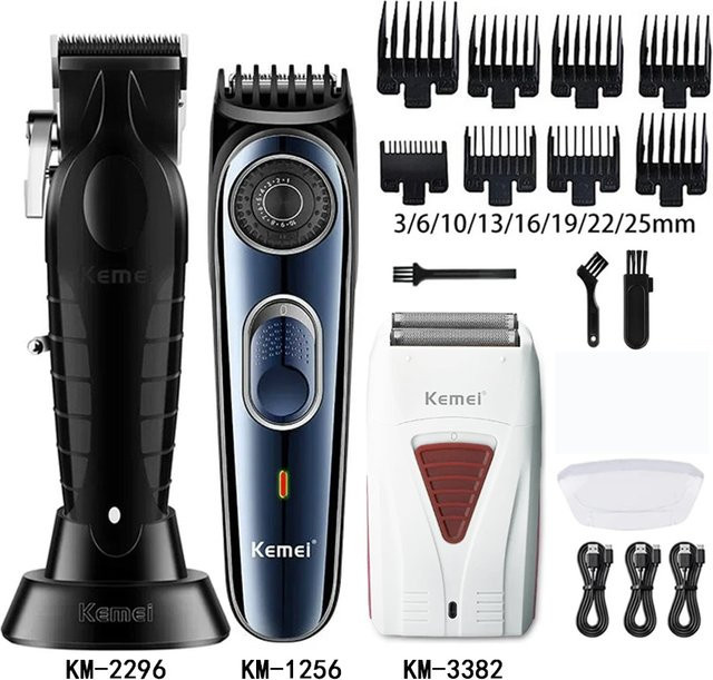 Kemei Haarschneidemaschinen-Set, Herren, Schwarz - Bild 1