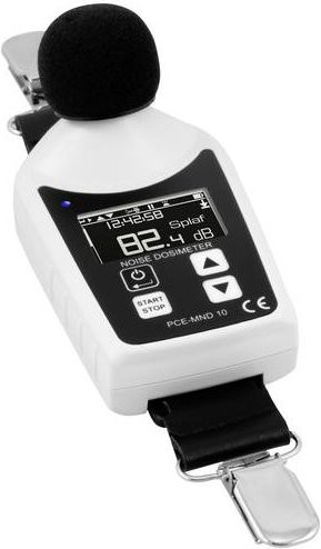 PCE Instruments Schalldosimeter PCE-MND 10 für die Arbeitsschutzmesstechnik in Schwarz und Weiß - Bild 3