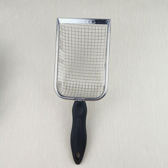 Multifunktionale Bodensiebschaufel mit 5x5 mm Maschenweite in Schwarz - Bild 1