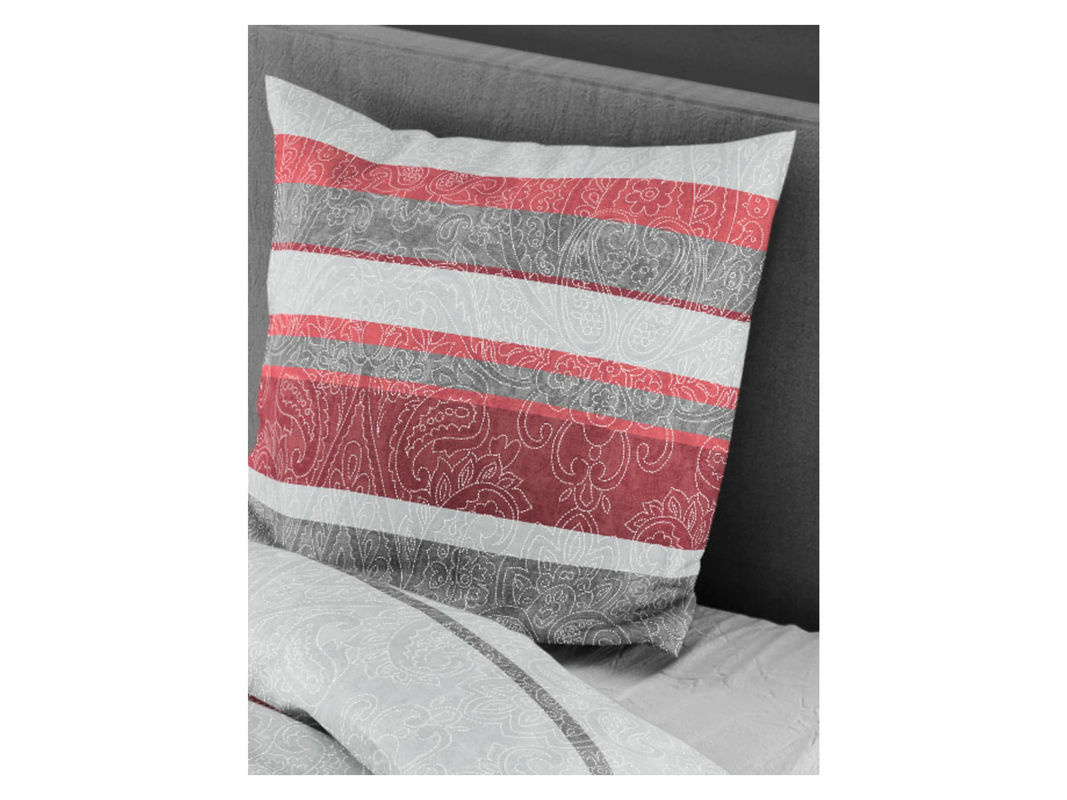 Bierbaum Biber Bettwäsche Set 6908 aus Baumwolle, Rot, B/T/H: 135 x 200 cm mit 1 Kissenbezug - Bild 4