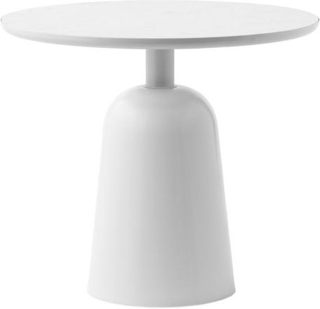 Normann Copenhagen Turn Couchtisch in Weiß mit drehbarer Platte und höhenverstellbarer Tischplatte - Bild 1