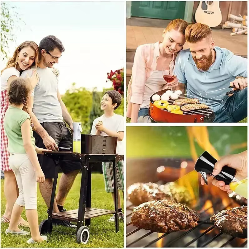 DUTRIEUX Ölsprüher aus Glas in Weiß für den Haushalt als Küchen-Ölzerstäuber mit Hochdruck-Dauerspray zum Backen, Grillen und Braten - Bild 4