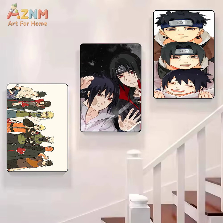 Kayou Naruto Anime Leinwandgemälde Akatsuki Itachi Sasori Jiraiya Wandkunstdruck Mehrfarbig ohne Rahmen - Bild 5
