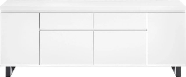 expendio Sideboard Asmaro 2 Modern White B/T/H: 191 x 40 x 74 cm - Bild 1