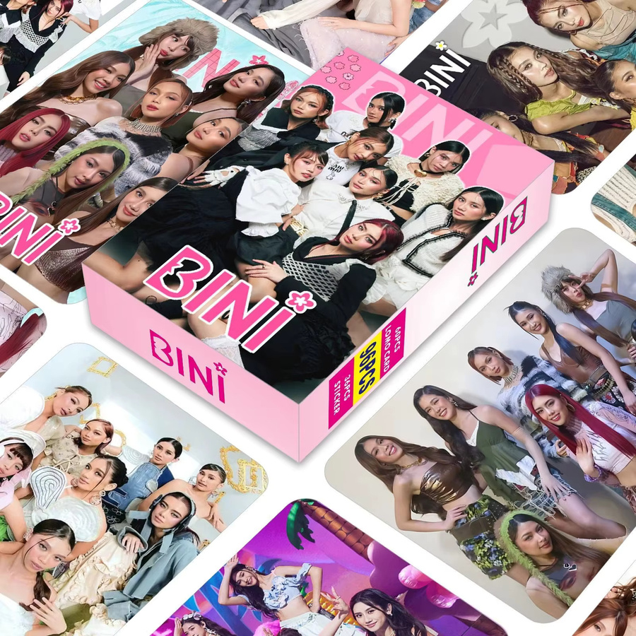 96 Stück BINI Filipino Girl Group Lomo-Karten Set mit Aufklebern, HD-Fotokarten Fan-Kollektion in Multicolour - Bild 2